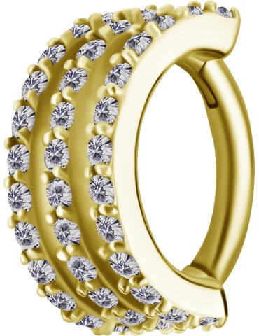 ANNEAU ROOK EN ZIRCONGOLD...