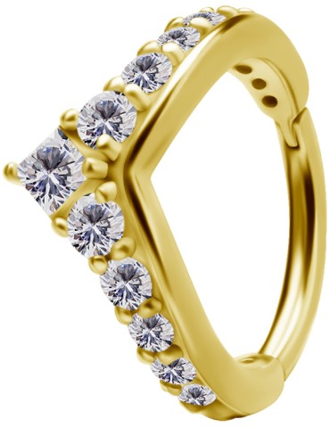 ANNEAU CONCH EN ZIRCONGOLD...