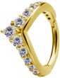 ANNEAU CONCH EN ZIRCONGOLD...
